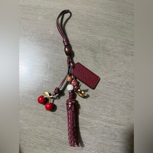 Coach tassel bag charm